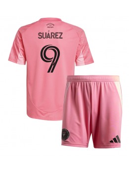 Inter Miami Luis Suarez #9 Replika Hemmakläder Barn 2025-26 Kortärmad (+ byxor)